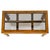 Mid-Century Modern Vintage Drexel Heritage Mid-Century Modern Oak Coffee Table With Brass Inlay & Beveled Glass For Sale - Image 3 of 9