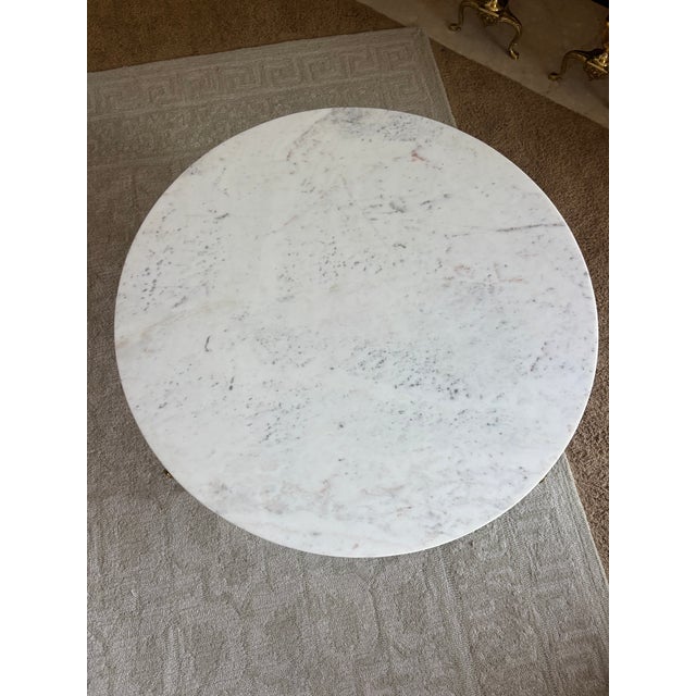 Contemporary Anthropologie Leavenworth Oval Marble Coffee Table For Sale - Image 3 of 3
