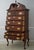 Queen Anne 1980s Henkel Harris 3 Piece Cherry Queen Anne Highboy For Sale - Image 3 of 17