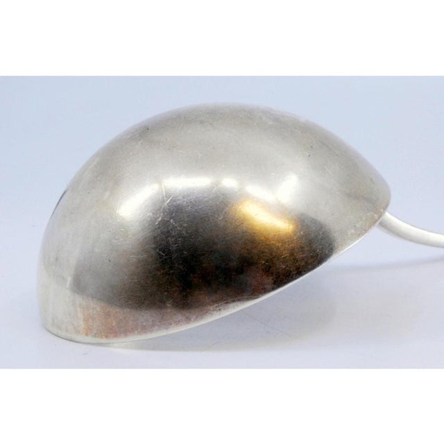 Plain Silver Soup Ladle with Handle For Sale - Image 6 of 8