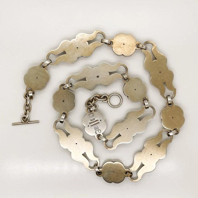 Silver Vintage Georg Jensen Danish Sterling Silver Choker Necklace No. 10 For Sale - Image 8 of 12