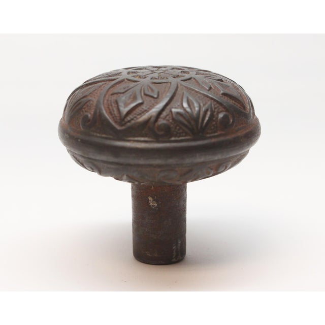 Traditional Antique Norwalk Cast Iron Passage Door Knob For Sale - Image 3 of 4