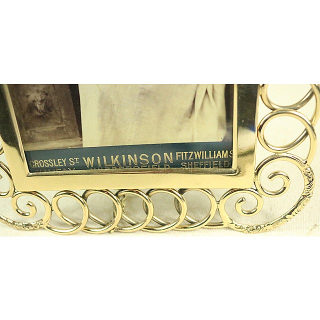 Late 19th Century English Victorian Late 19th Century Brass Photo Frame For Sale - Image 5 of 5