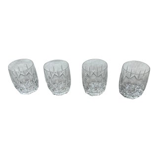 1960s Crystal Tumblers by Waterford Westhampton Double Old-Fashioned Glass - Set of 4 For Sale