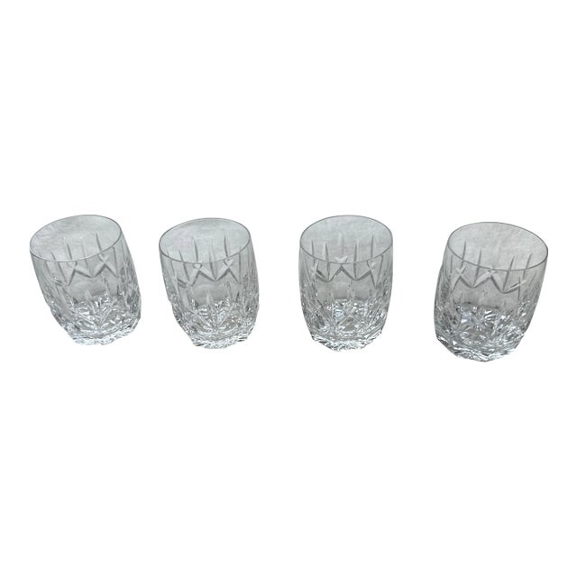 1960s Crystal Tumblers by Waterford Westhampton Double Old-Fashioned Glass - Set of 4 For Sale
