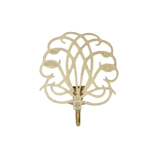 Virginia Metalcrafters Virginia Metalcrafters Scrolled Brass Sconces, Set of 3 For Sale - Image 4 of 5