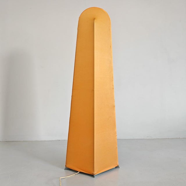 Red Kazuki Fabric Floor Lamp by K. Takahama for Sirrah, 1970s For Sale - Image 8 of 18