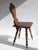 Wood Antique Alpine Folk Art Oak Chair with Carved Face Mask For Sale - Image 7 of 10