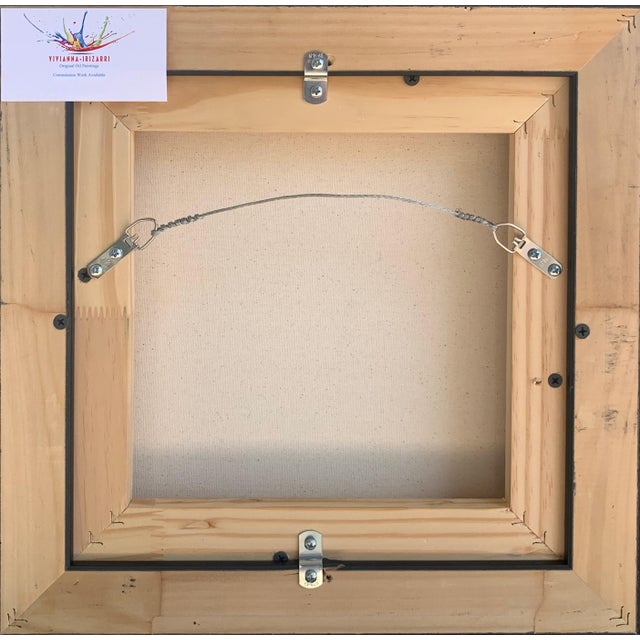 Contemporary Expressionist Original Oil Painting of the River Seine, France Along the Canal, Framed For Sale - Image 4 of 7