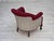 Danish Armchair in Red and Light Grey Wool and Oak, 1950s For Sale - Image 13 of 18