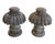 Traditional Pair of Vintage Cast Stone Gadrooned Mushroom Finials For Sale - Image 3 of 11