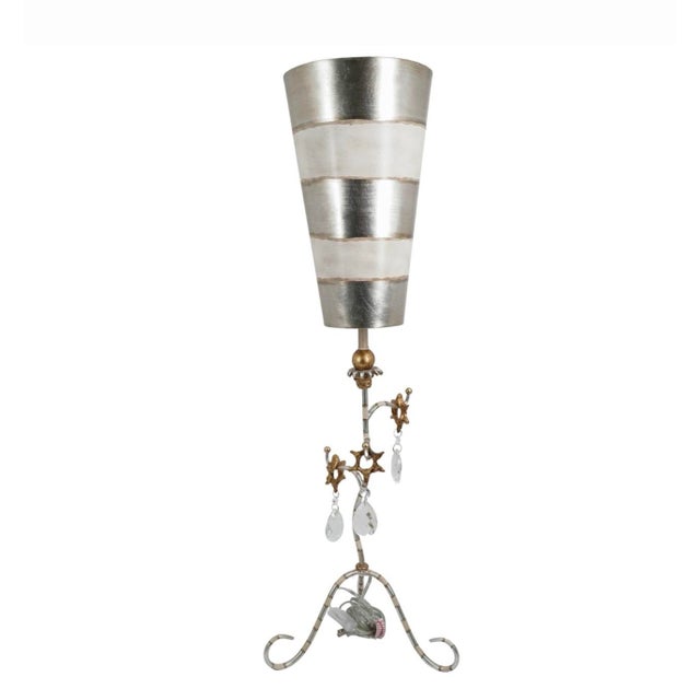 Pair Of Tivoli Distressed Silver Buffet Table Lamps 21st c., USA Two lamps designed by Paul Gruer for Lucas McKearn. They...