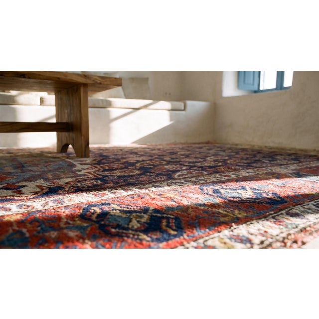 Wonderful Red and Black Color With Paisley Pattern Antique Caucasian Karabagh Rug For Sale - Image 15 of 15