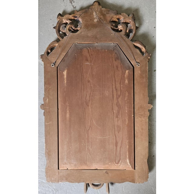 Gilt Carved Wooden Mirror, 1900s For Sale - Image 4 of 5
