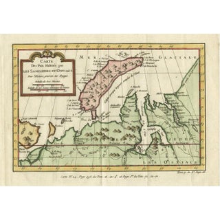 Map of Nova Zembla and the Russian Mainland, 1760s For Sale