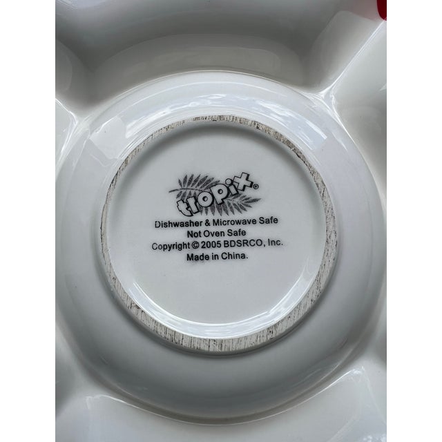 American Themed Coastal Serving Dish Platter With Dividers For Sale - Image 4 of 4