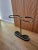 Sculptural modernist / Bauhaus-style umbrella stand in brass and base in aluminium. Attributed to Artes, H. & H. Seefried,...