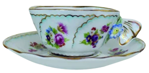 Butterfly Tea Set, 1970s, Set of 12