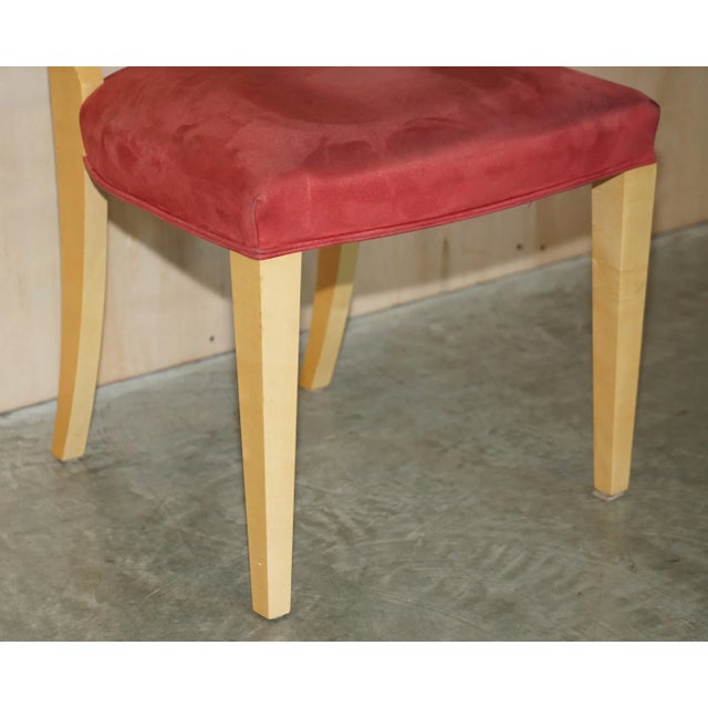 Set of Sycamore Wood Pimlico Side Chairs from Viscount David Linley For Sale - Image 17 of 18