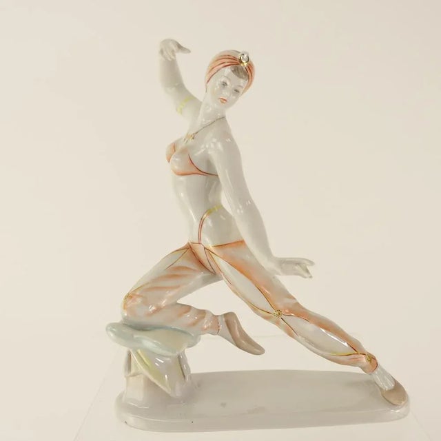 Ceramic Porcelain Dancer Figure, 1960s For Sale - Image 7 of 7
