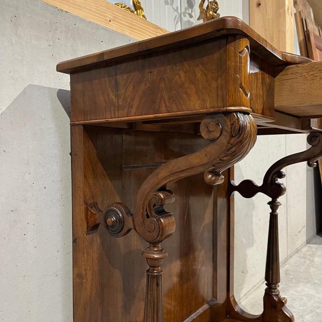 Antique Louis Philippe Console Table in Walnut For Sale - Image 11 of 16