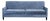 Mitchell Gold + Bob Williams 3-Seat Blue Velvet Sofa For Sale