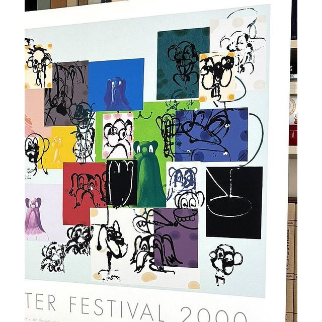 George Condo Paper Faces Original Silkscreen Lincoln Center Festival 2000 Poster For Sale In New York - Image 6 of 9