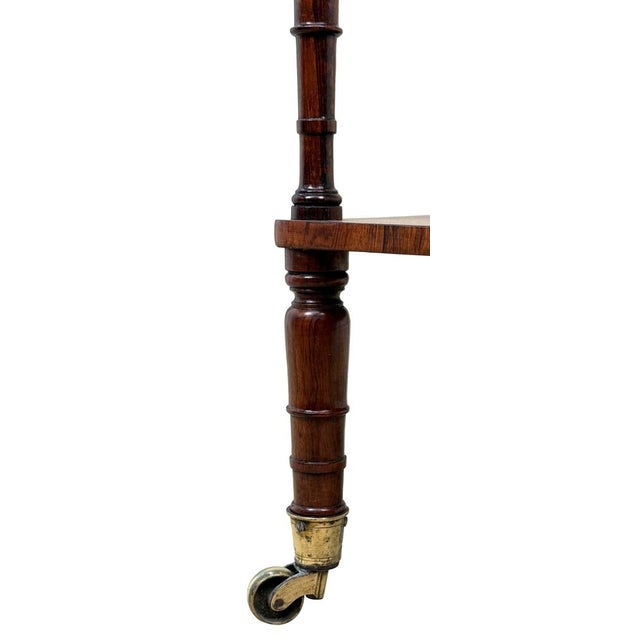 A Very Good Quality Late Regency Period, 19th Century, Small Rosewood Whatnot, Or Étagère, Having Two Superbly Figured...