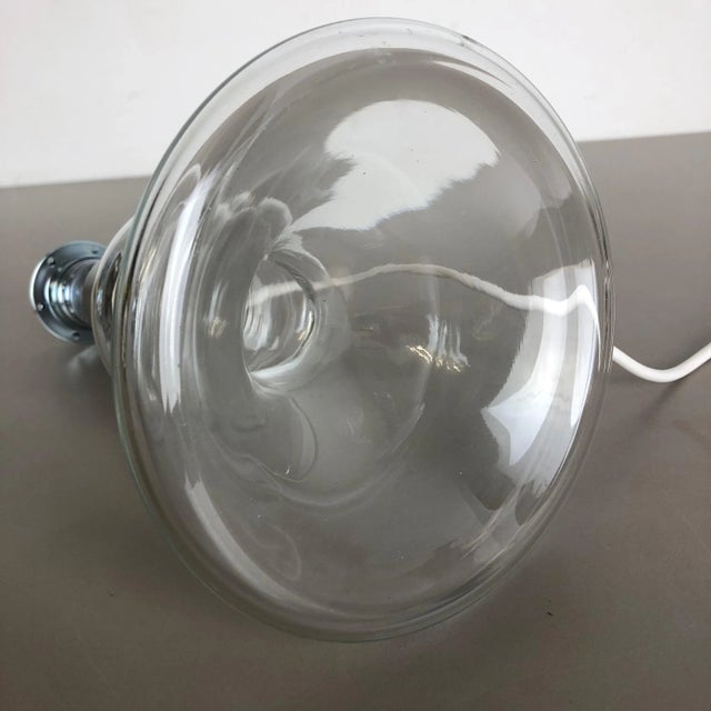 Danish Modern Drop Clear Glass Table Light Base from Holmegaard, 1960s For Sale - Image 10 of 16
