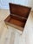 Baker Furniture Company 1970s Baker Furniture Cherry Campaign Storage Chest / Trunk on Integrated Brass Stand | Hollywood Regency Accent Cabinet / Side Table For Sale - Image 4 of 12