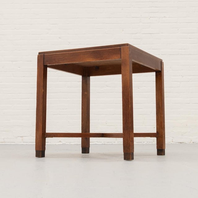 Dutch Amsterdam School Art Deco Side Table, 1920s For Sale - Image 3 of 15
