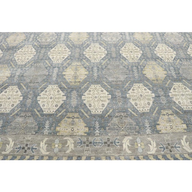 Vintage Modern Distressed Oushak Rug - 11'09 X 15'01 For Sale - Image 4 of 11
