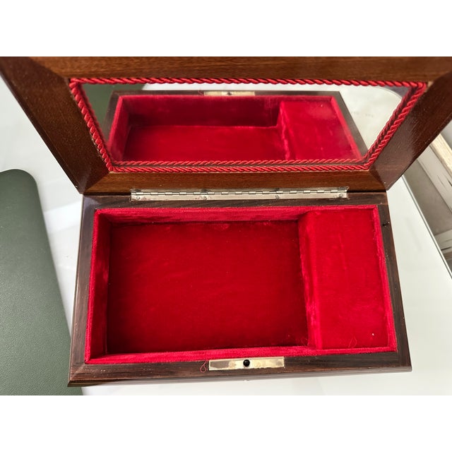 Wood Beautiful Large Jewelry Music Box, Made in Italy For Sale - Image 7 of 9
