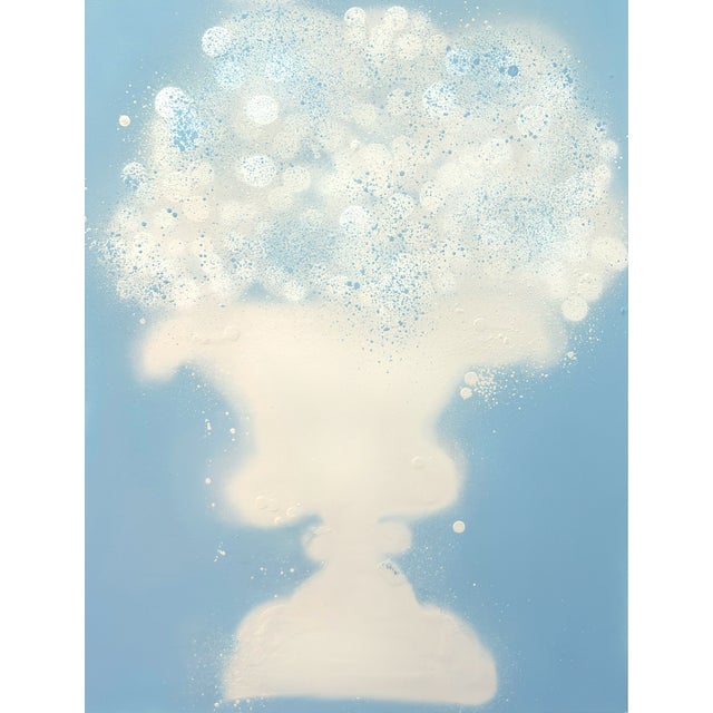 Blue Hydrangeas No. 3 Contemporary Botanical Original Painting by Susan Havens For Sale