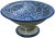 Handcrafted ceramic pedestal bowl featuring an elaborate hand-painted Moorish pattern in a traditional Andalusian color...
