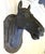 Early 20th Century Antique French Life Size Heavy Cast Iron Horse Head Wall Mount Plaque Indoor/ Outdoor For Sale - Image 5 of 18