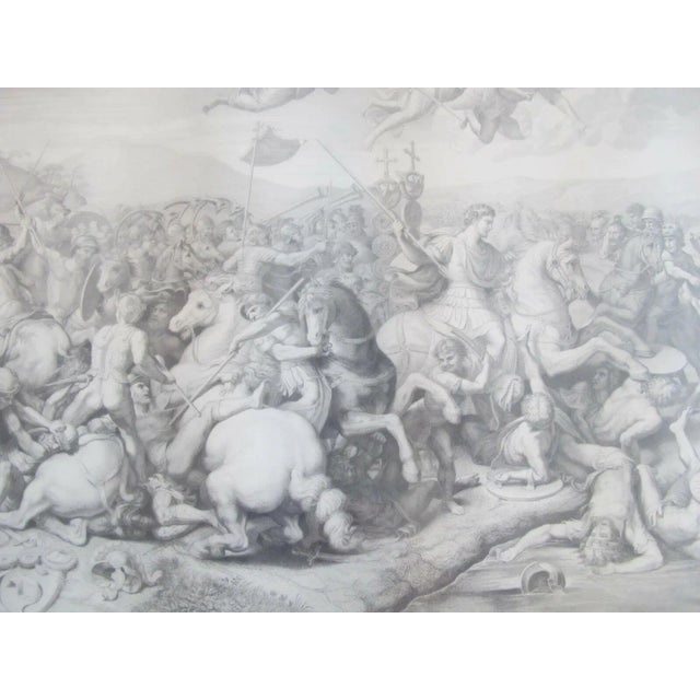Italian Battle of Constantine Against Maxentius After Raphael Angelo Riggi Print For Sale - Image 3 of 13