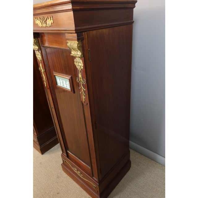 Large Antique Side Tables with Doors, 1800s, Set of 2 For Sale - Image 11 of 12