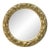 Vintage Italian Gold Resin Circular Mirror For Sale
