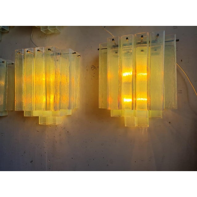 Blue Glass Wall Lamps, 1970s, Set of 2 For Sale - Image 6 of 14