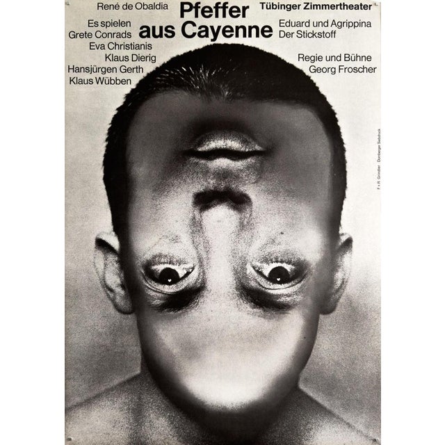 Pfeffer Aus Cayenne Original Theater Poster by F+R Grindler, 1966 For Sale - Image 11 of 11