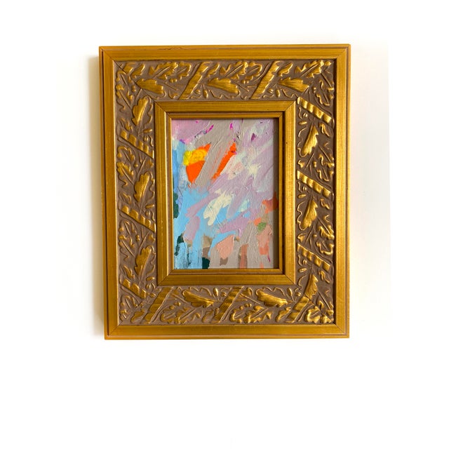 2020s "Partly Cloudy" Set of 2 Framed Mini Paintings by Jessalin Beutler For Sale - Image 5 of 7