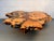 Late 20th Century Live Edge Burl Wood Coffee Table With Glitter Epoxy For Sale - Image 4 of 13