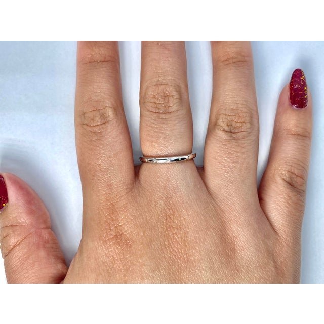 1920s Vintage Traub Orange Blossom Band, Size 6.25 For Sale In Los Angeles - Image 6 of 7