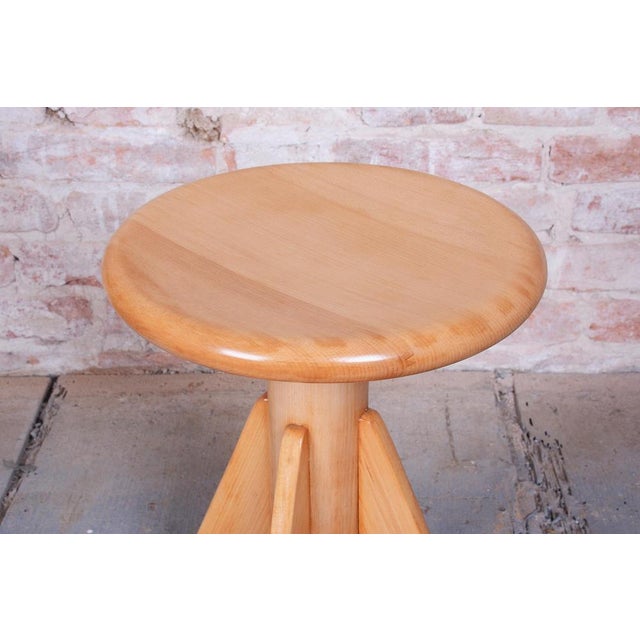 Mid-Century Beech Piano Stool, Czech, 1940s For Sale - Image 4 of 12