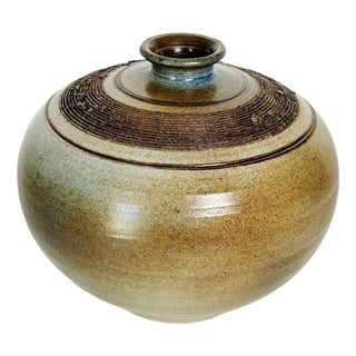Vintage Stoneware Vase, France, 1970 For Sale