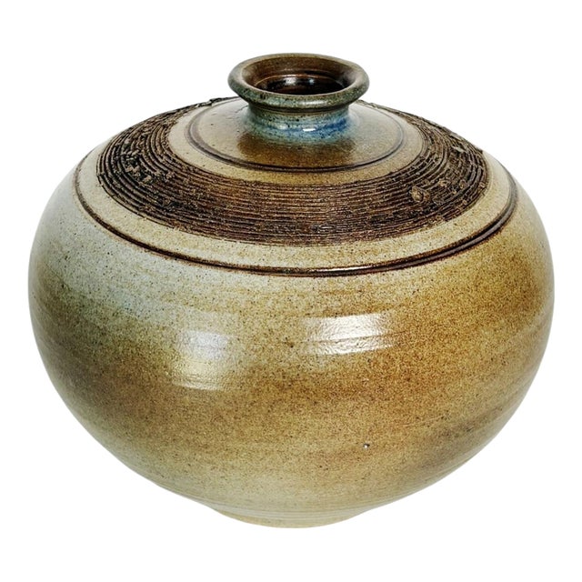 Vintage Stoneware Vase, France, 1970 For Sale