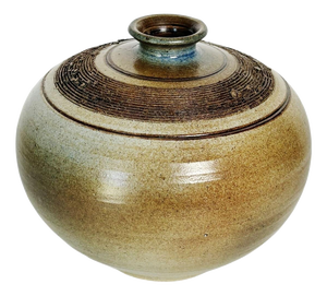 Vintage Stoneware Vase, France, 1970