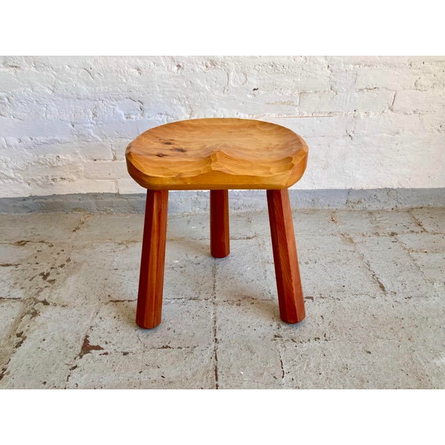 Primitive Style Tripod Stools, 1960s, Set of 4 For Sale - Image 11 of 18