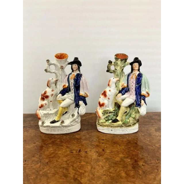 Large Victorian Staffordshire Figures, 1860s, Set of 2 For Sale - Image 6 of 6